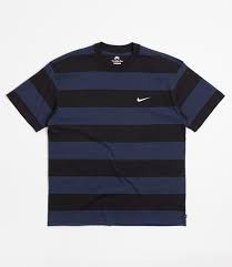 Nike SB Striped T-Shirt - Navy/Black