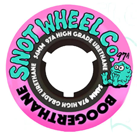 Snot Boogerthane Wheels - 54mm 97A - Pink/Black Core *Online Only*