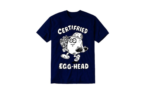 Heroin - Certirfied Egg Head T-Shirt - Navy