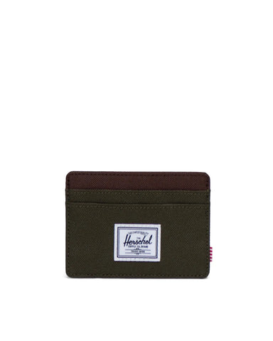 Herschel Charlie Cardholder Wallet - Ivy Green/Chicory Coffee
