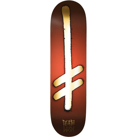 Deathwish Gang Logo Deck - 8.75 - Red/Gold *Online Only*