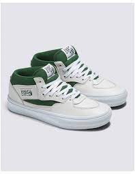 Vans Skate Half Cab Shoe - White/Green