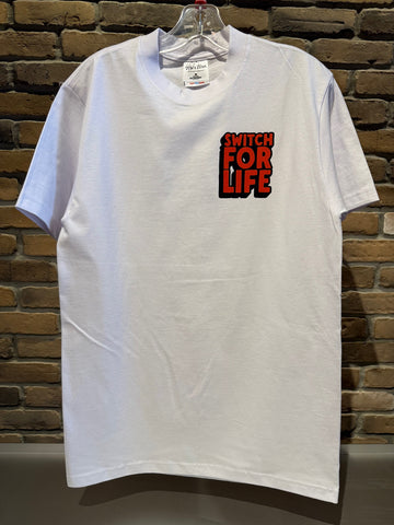 Switch For Life Goose Logo Heavyweight T-Shirt - White