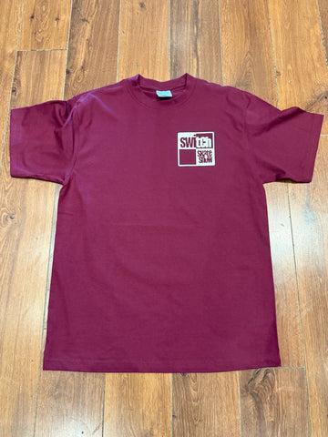 Switch OG Box Logo Heavyweight T-Shirt - Burgundy