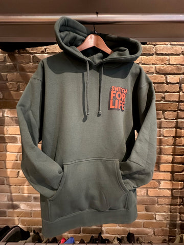 Switch For Life Goose Logo Heavyweight Hoody - Green