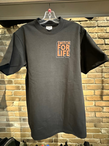 Switch For Life Goose Logo Heavyweight T-Shirt - Black