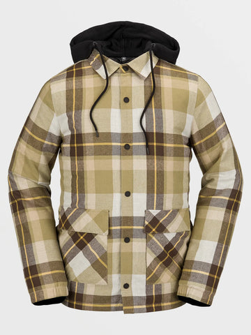 Volcom 2024 Ins Riding Flannel Jacket - Khakiest