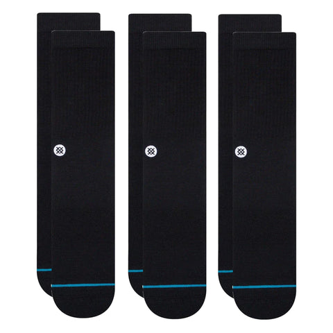 Stance Socks Icon 3 Pack - Black