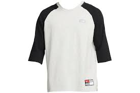 Nike SB Raglan Baseball T-Shirt - Heather Grey/Black
