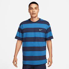 Nike SB Striped T-Shirt - Midnight Navy/Industrial Blue