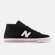 New Balance Numeric 213 Pro Court Mid Shoes - Black/White-Red