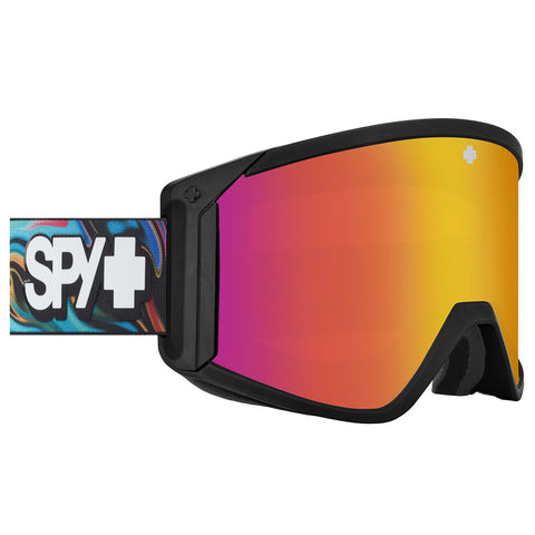 Spy 2024 Raider LBF Goggle - Psychedelic - ML Rose Pink Spectra Mirror