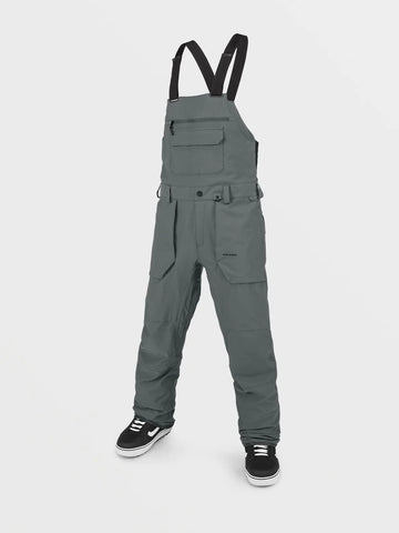 Volcom 2024 Roan Bib Overall - Dark Grey