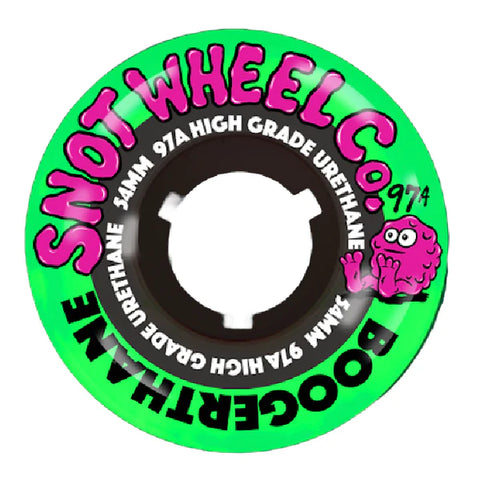 Snot Boogerthane Wheels - 54mm 97A - Green/Black Core *Online Only*