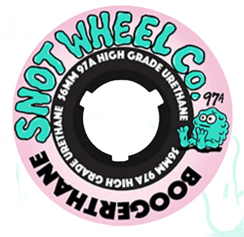 Snot Boogerthane Wheels - 56mm 97A - Pink/Black Core *Online Only*
