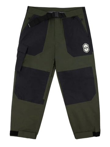 Souvenir 3 Layer Ripstop Cargo Snowboard Pants - Army/Black