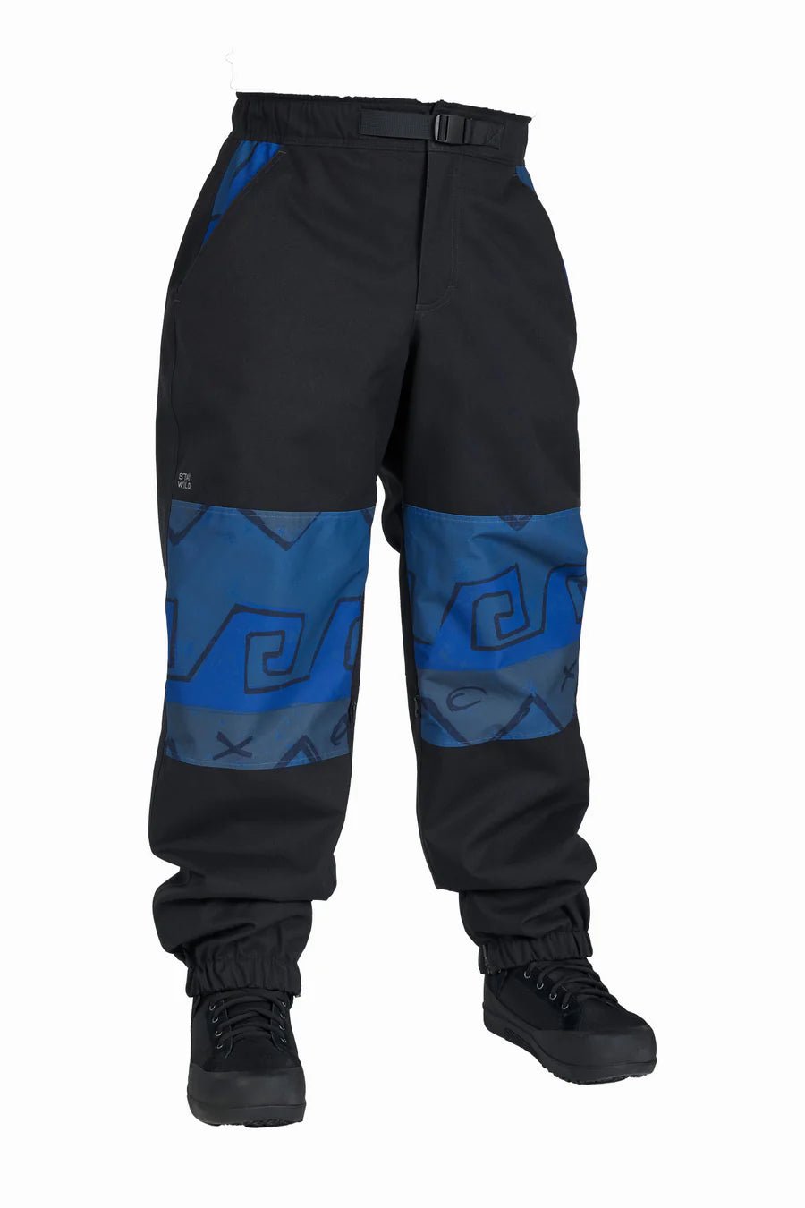 Airblaster 2026 Elastic Boss Pant - Black Dark Wave - Switch Skate & Snow