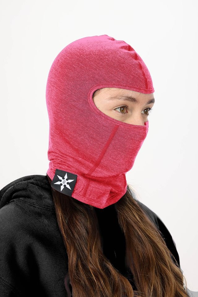Airblaster 2027 Merino Ninja Face Facemask - Rose - Switch Skate & Snow