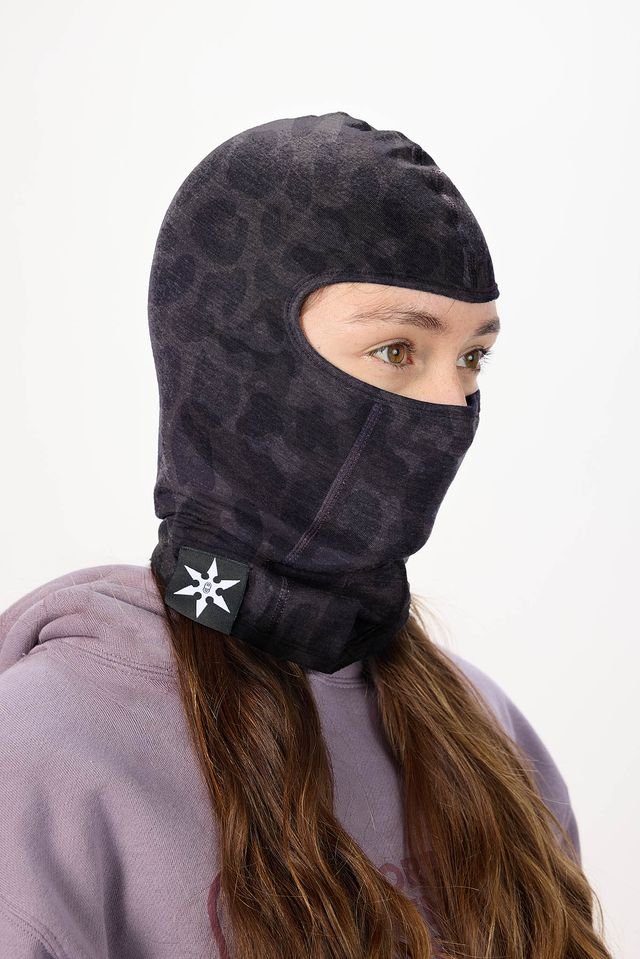 Airblaster 2027 Ninja Face Facemask - Black Leopard - Switch Skate & Snow