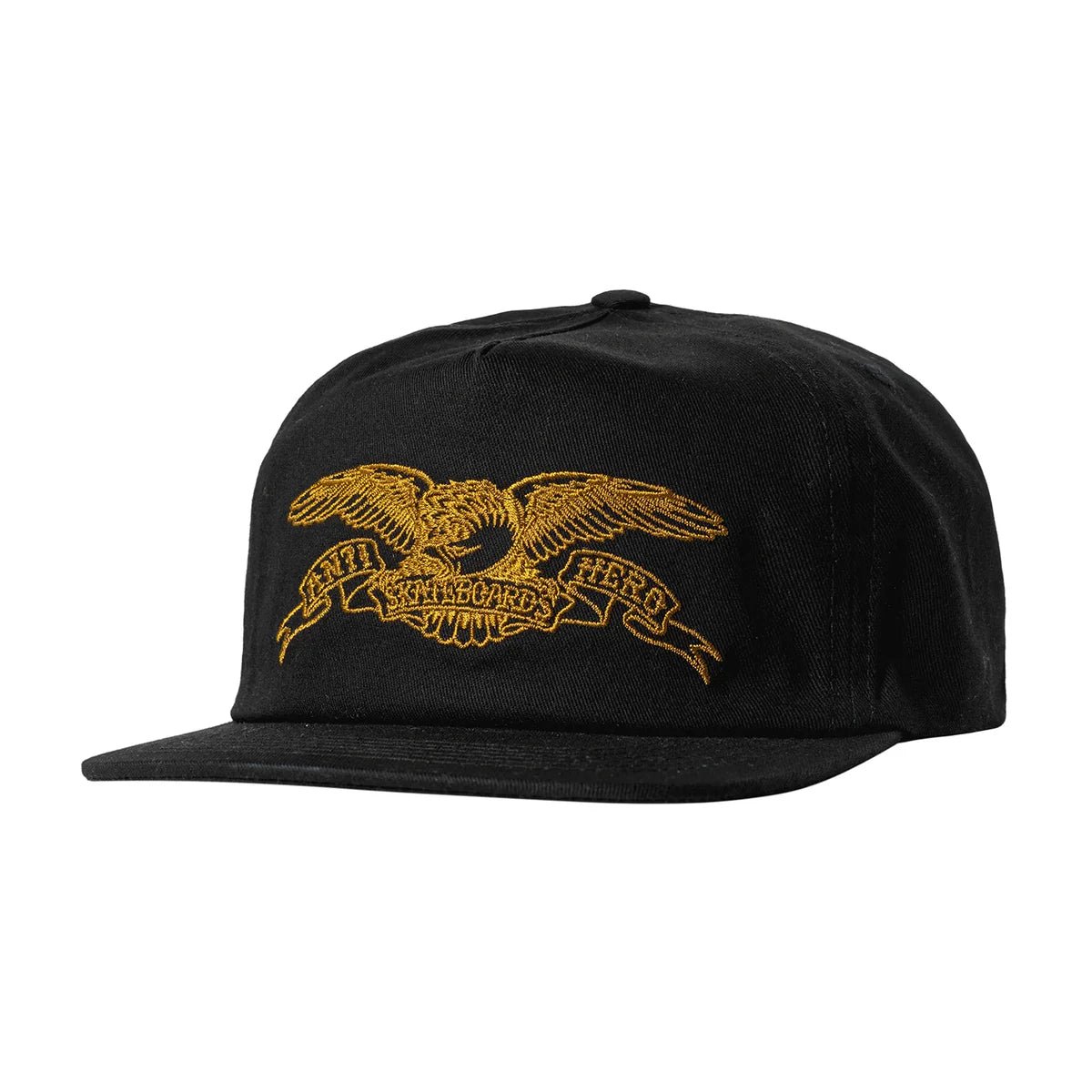 Anti Hero Basic Eagle Snapback - Black/Gold - Switch Skate & Snow
