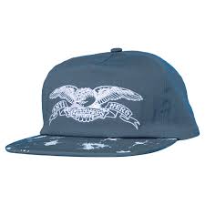 Anti Hero Damn You Basic Eagle Snapback Hat - Blue/White - Switch Skate & Snow