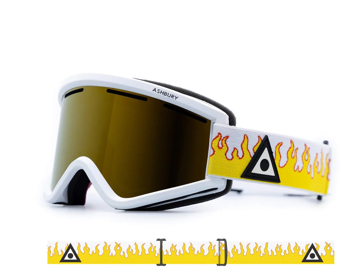 Ashbury 2026 Blackbird Goggle - White Flame - Switch Skate & Snow