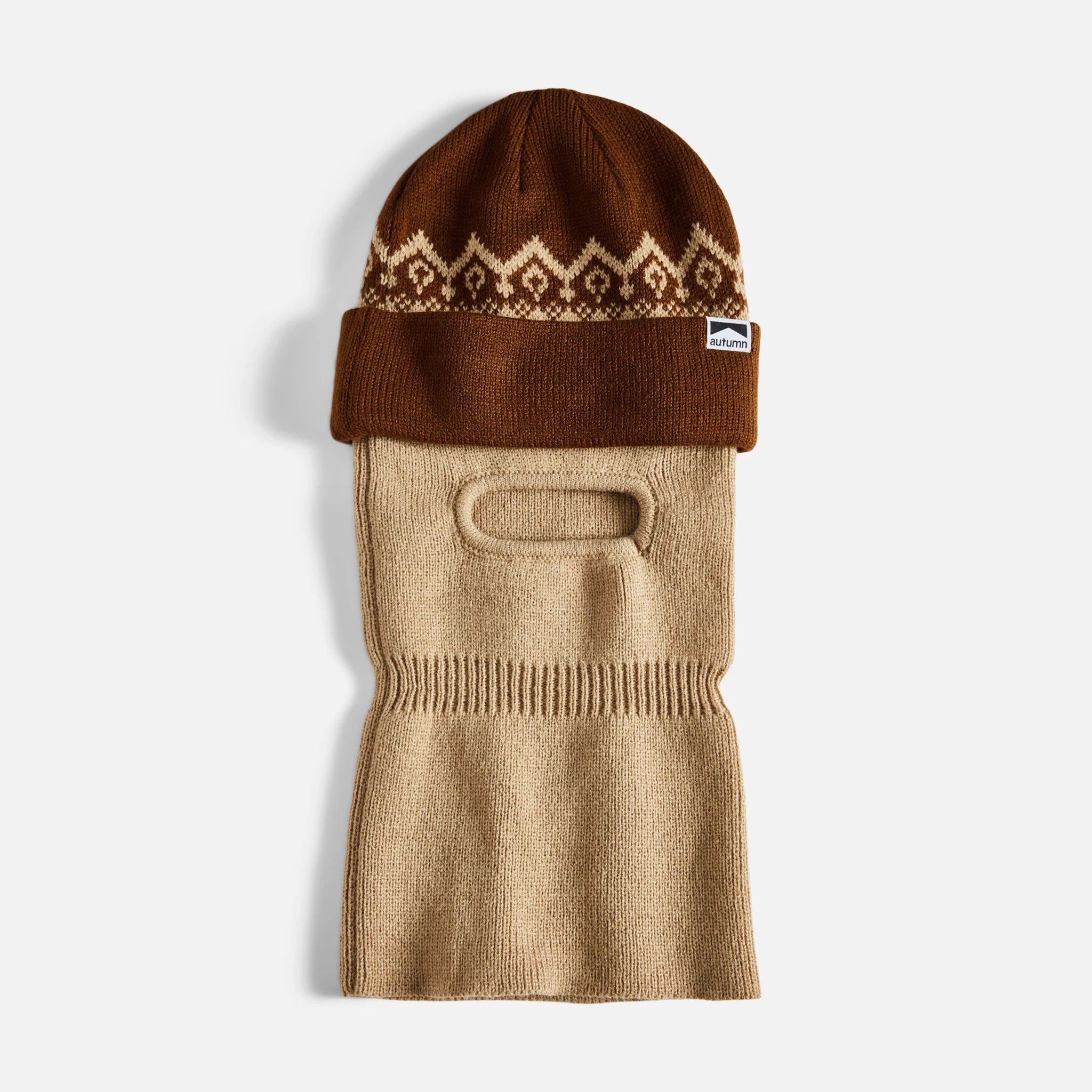Autumn 2025 Mask Beanie - Khaki Brown - Switch Skate & Snow