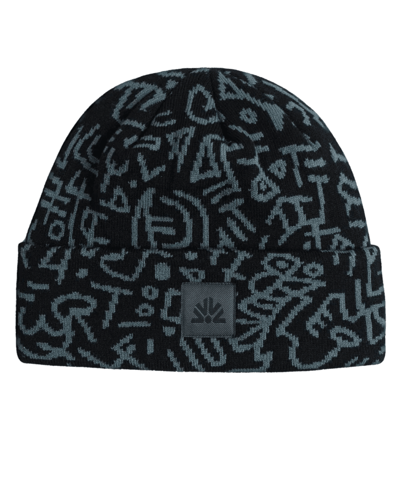 Autumn 2027 Soul Camo Beanie - Black - Switch Skate & Snow