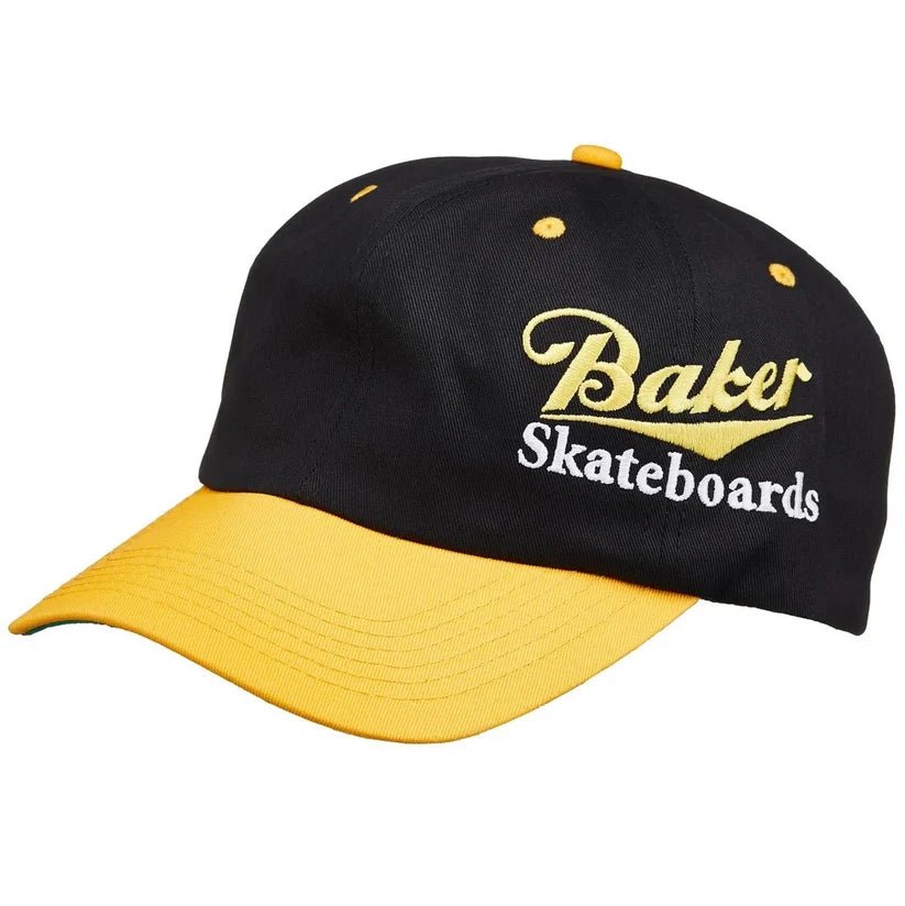 Baker Cool Place Snapback Hat - Black/Yellow - Switch Skate & Snow