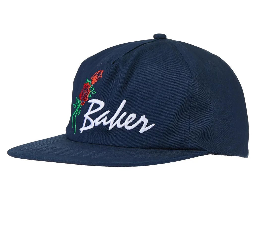 Baker Roses Snapback Hat - Navy - Switch Skate & Snow