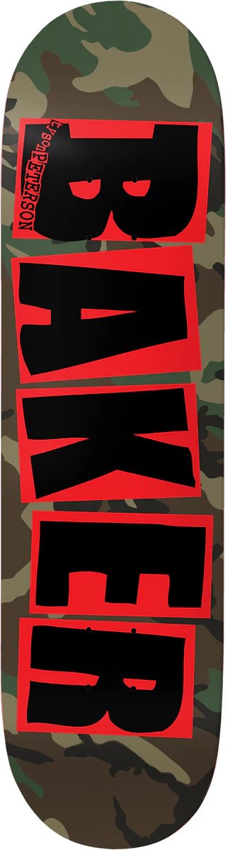 Baker Tyson Peterson Brand Logo Camo Deck - 8.25 - Switch Skate & Snow