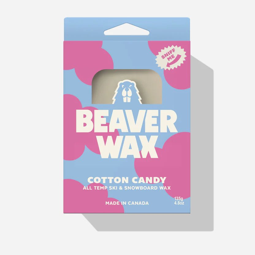 Beaver Wax - All Temp Scented Snow Wax - 135g - Cotton Candy - Switch Skate & Snow