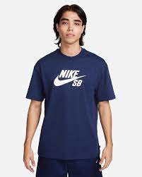 Nike SB Logo T-Shirt - Navy/White