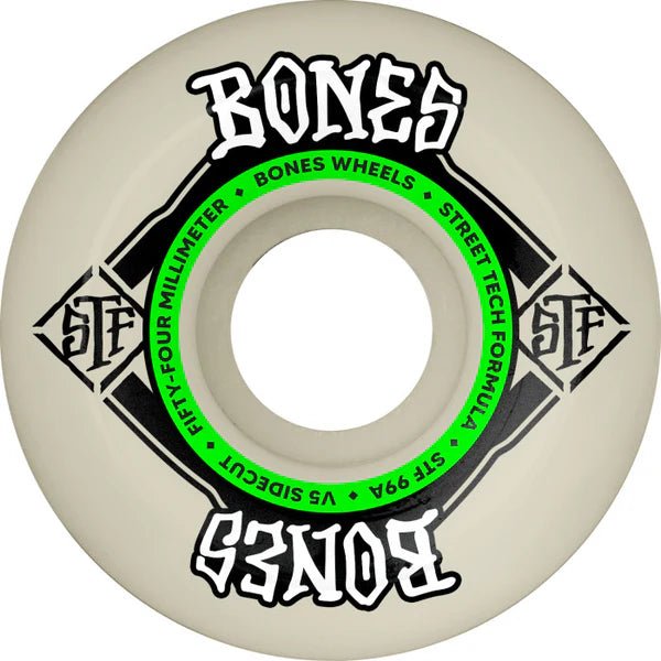 Bones STF Sidecuts V5 Wheels - 54mm 99A - Switch Skate & Snow