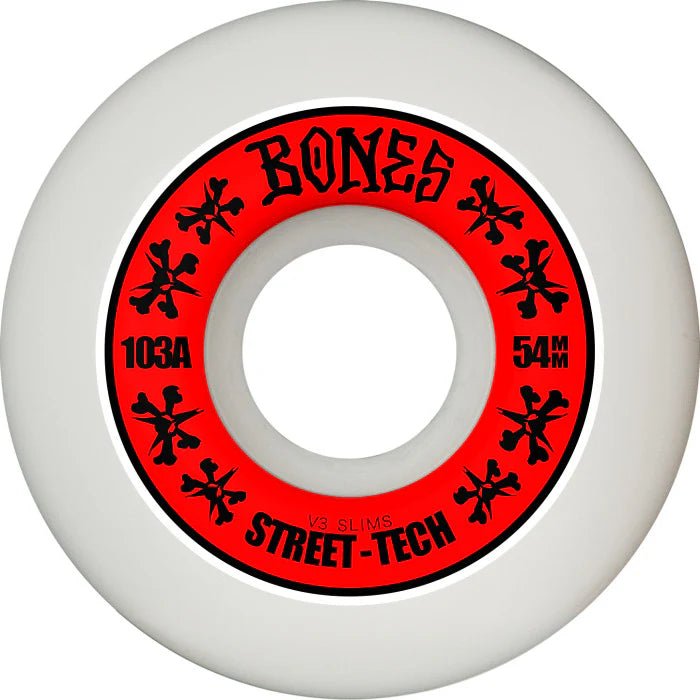 Bones STF Slims V3 Wheels - 54mm 103A - Switch Skate & Snow