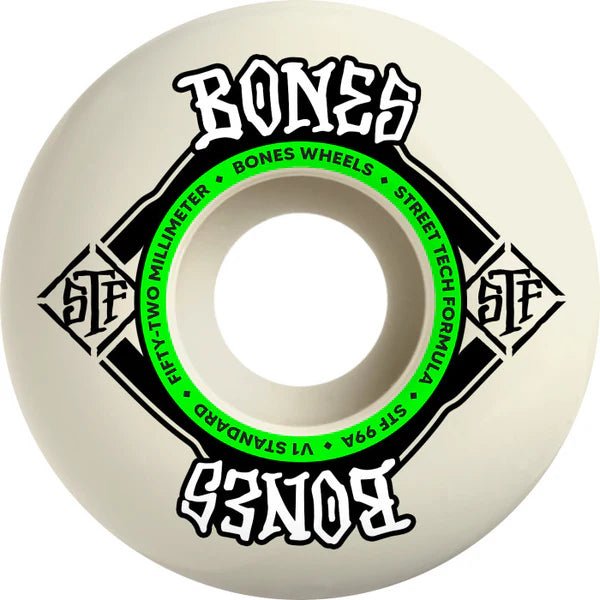 Bones STF V1 Standard Wheels - 52mm 99A - Switch Skate & Snow