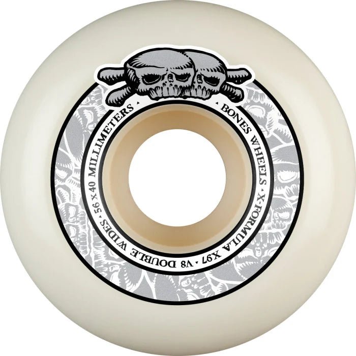 Bones XF Double Wides V8 Wheels - 56mm 97A - Switch Skate & Snow