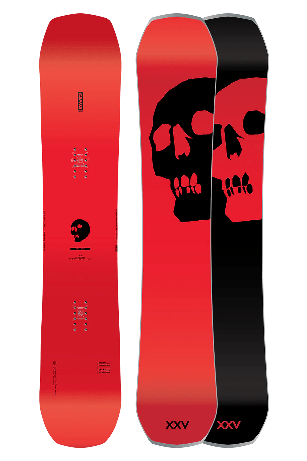 Capita Black Snowboard of Death Wide Snowboard 2026 - 169W - Switch Skate & Snow