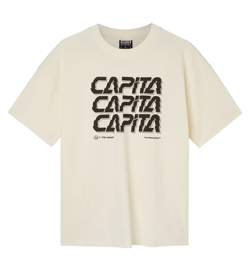Capita Stack T-Shirt - Off White - Switch Skate & Snow