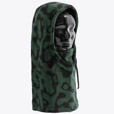 Coal 2026 Ridge Hood Tech Fleece Facemask - Dark Green - Switch Skate & Snow