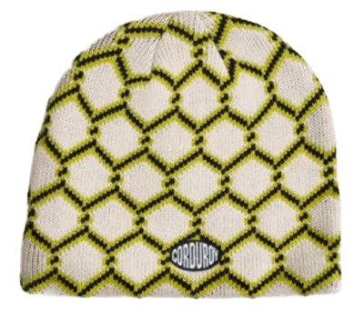 Corduroy 2027 Keep Out Skully Beanie - Eggshell - Switch Skate & Snow