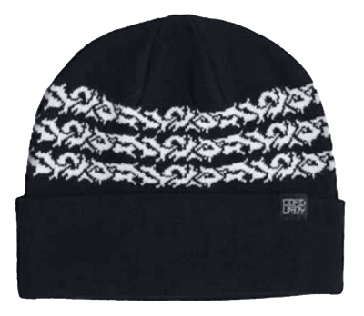 Corduroy 2027 Prickly Beanie - Black - Switch Skate & Snow