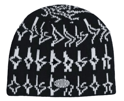 Corduroy 2027 Tracers Skully Beanie - Black - Switch Skate & Snow