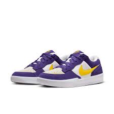 Nike SB Force 58 Shoes - Court Purple/Amarillo-White