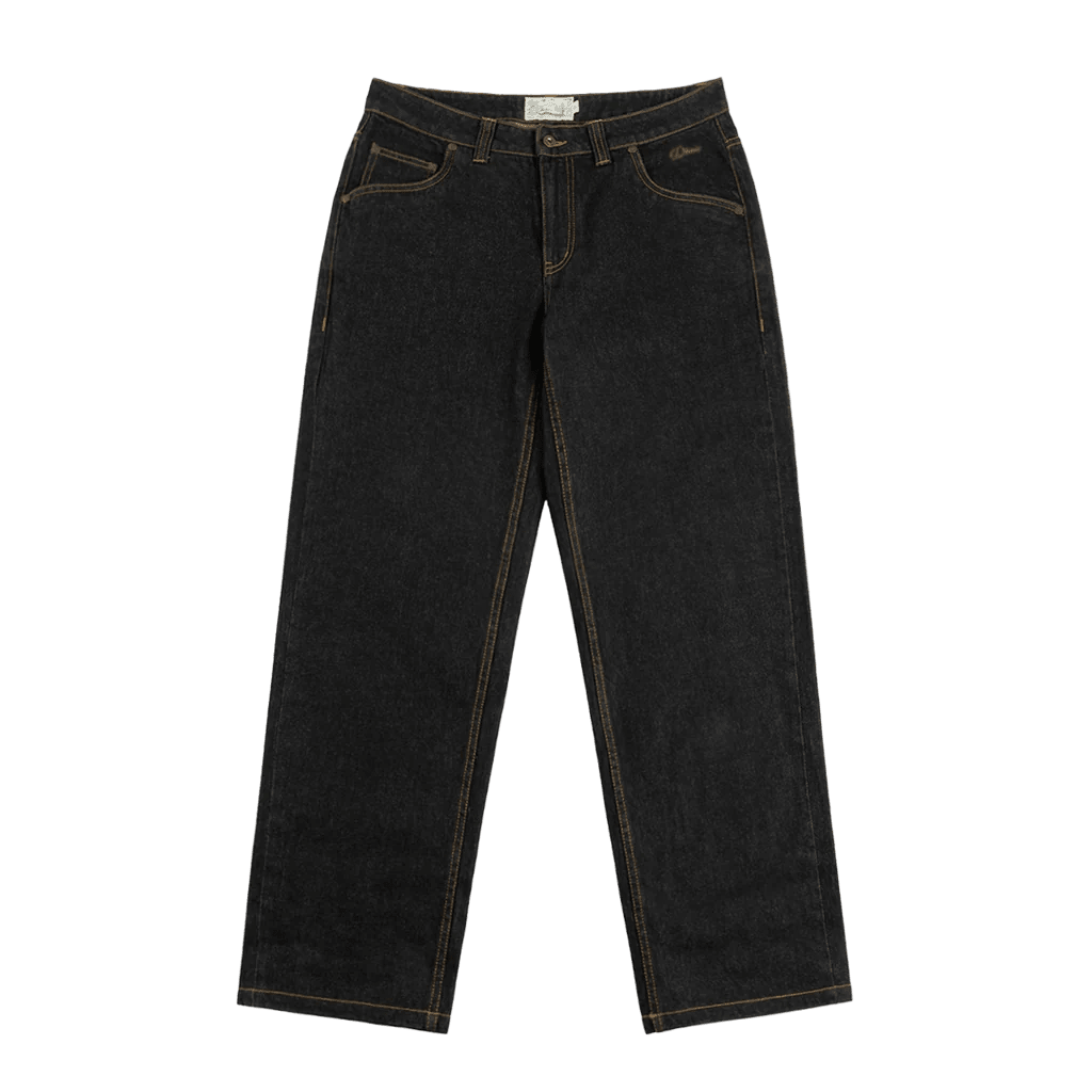 Dime Classic Relaxed Denim Pants - Black Washed - Switch Skate & Snow