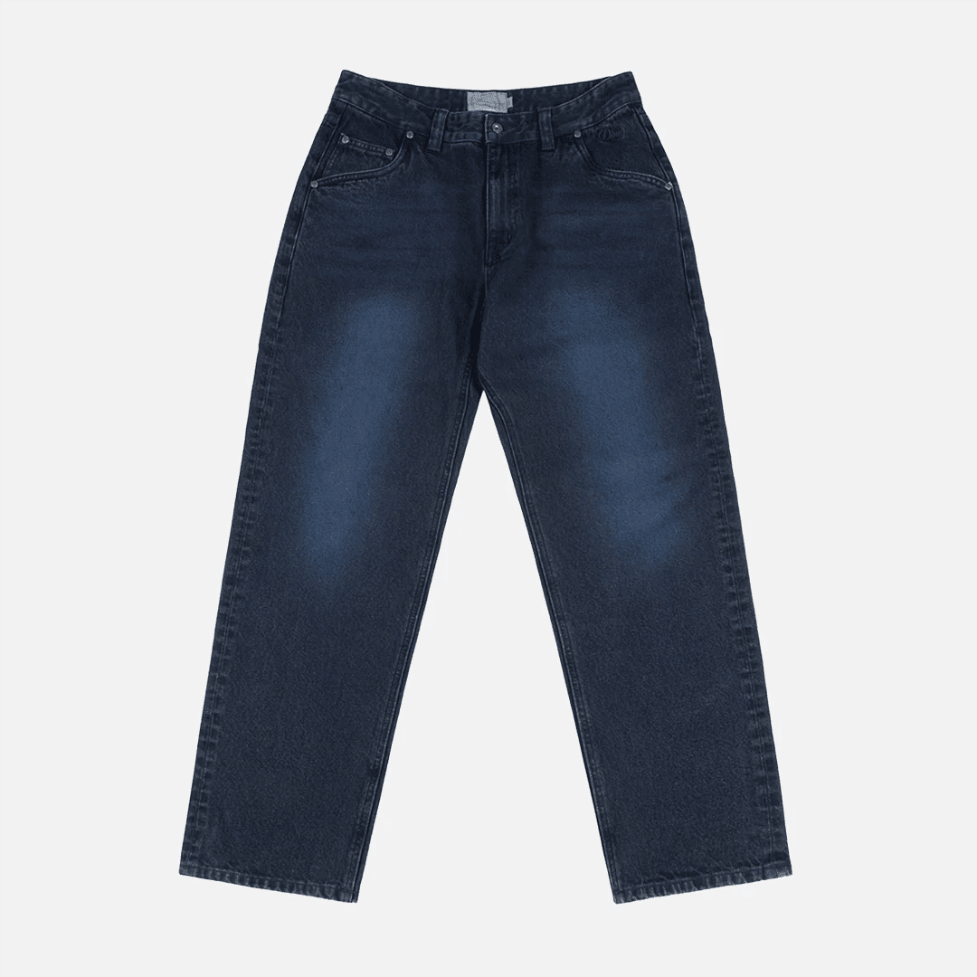 Dime Classic Relaxed Denim Pants - Sandblasted True Blue - Switch Skate & Snow