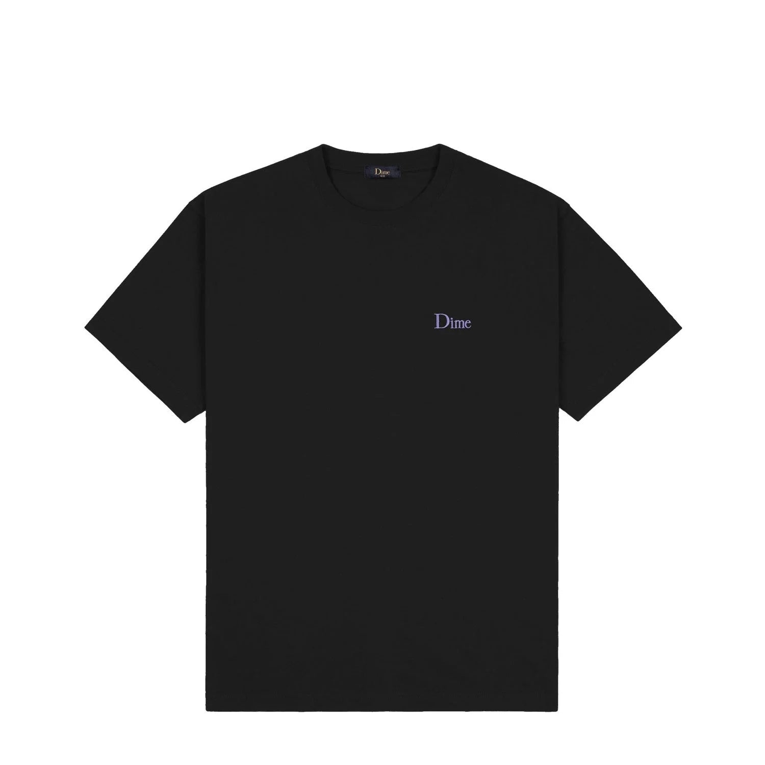 Dime Classic Small Logo T-Shirt - Black/Purple - Switch Skate & Snow