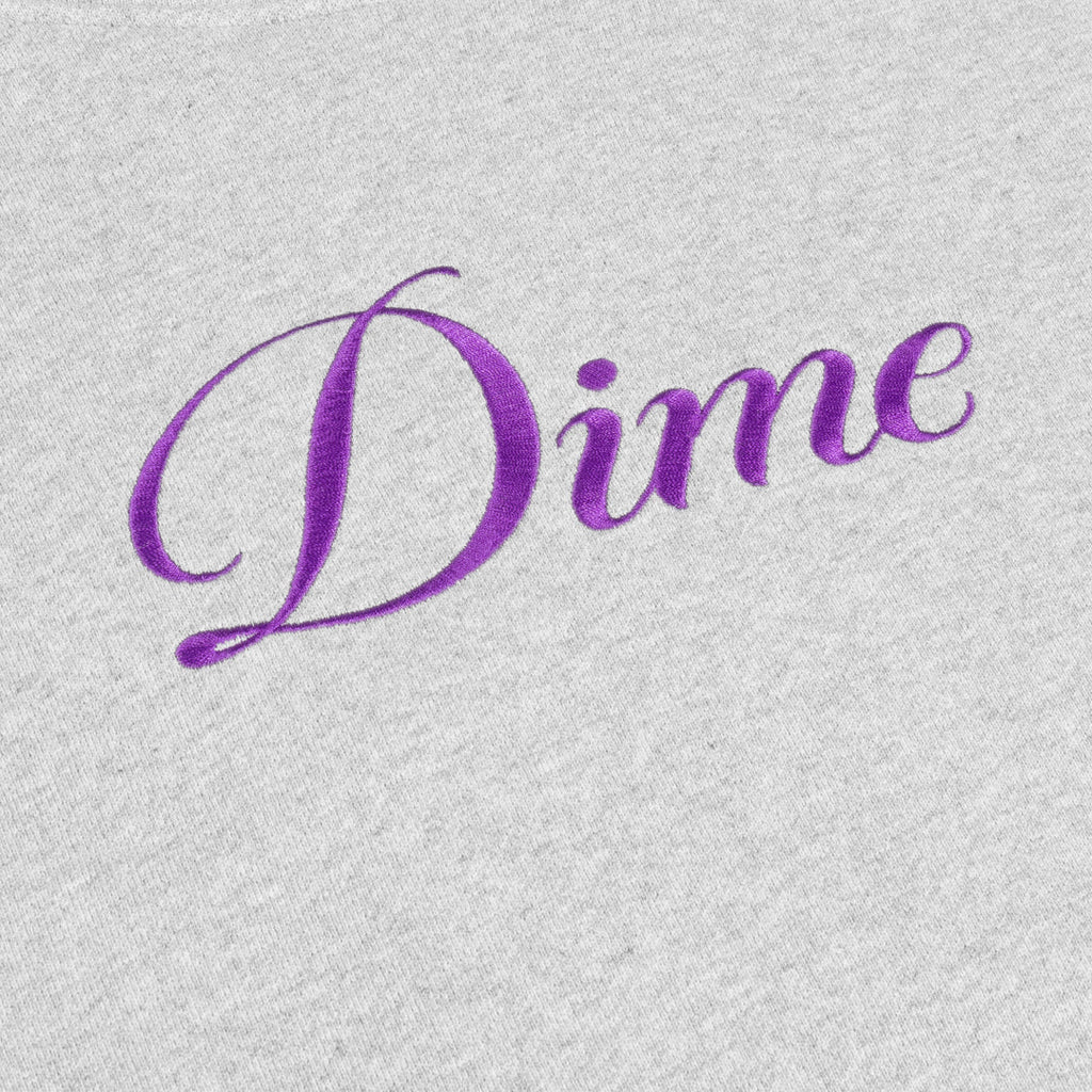Dime Cursive Hoodie - Heather Grey - Switch Skate & Snow