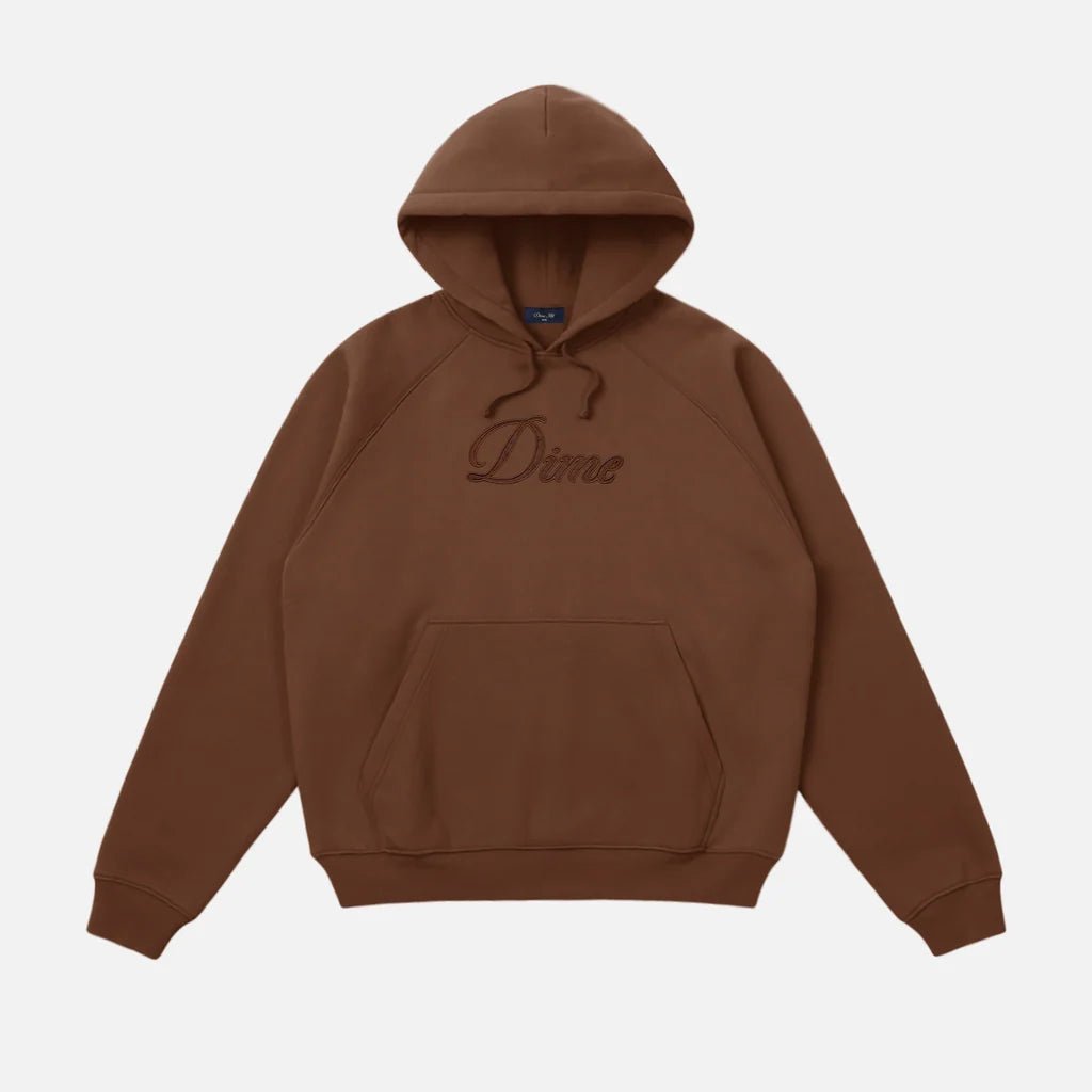 Dime Cursive Logo Hoodie - Americano - Switch Skate & Snow