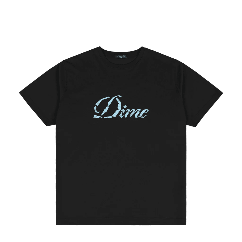 Dime Cursive Paper Cut T-Shirt - Black - Switch Skate & Snow
